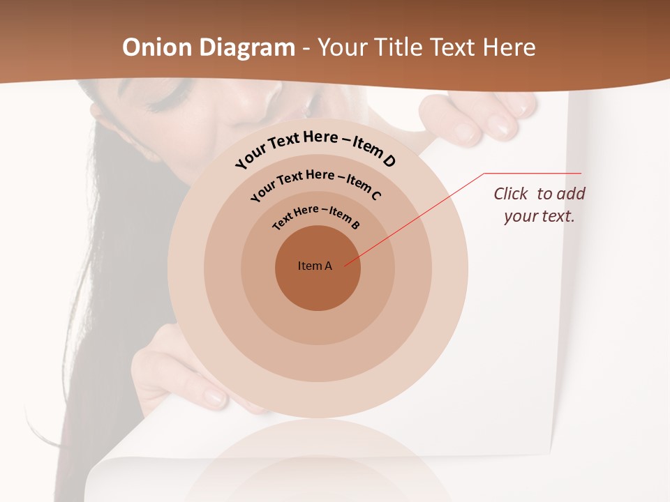 Girl Text White Background PowerPoint Template