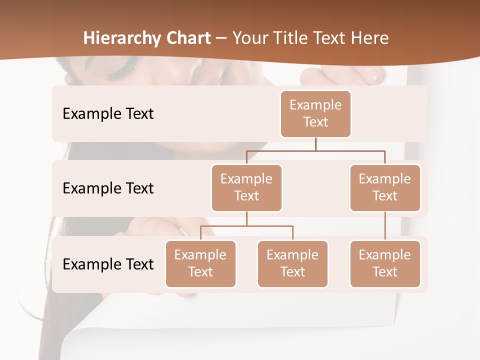 Girl Text White Background PowerPoint Template