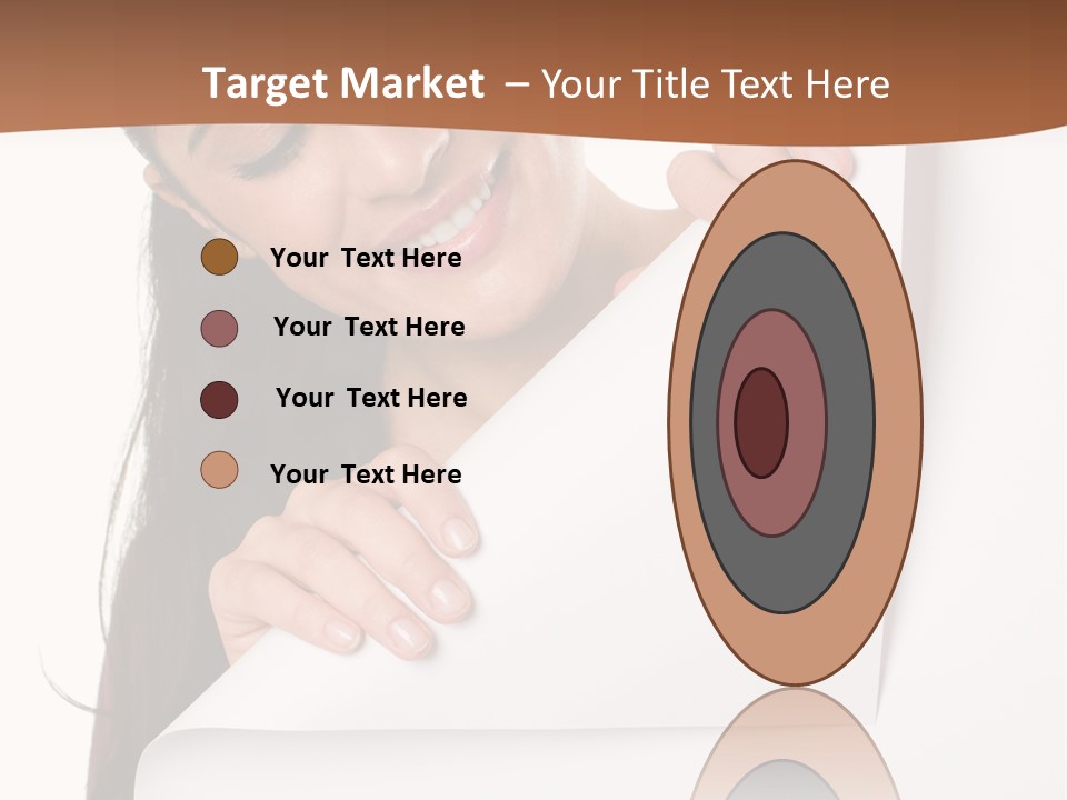 Girl Text White Background PowerPoint Template