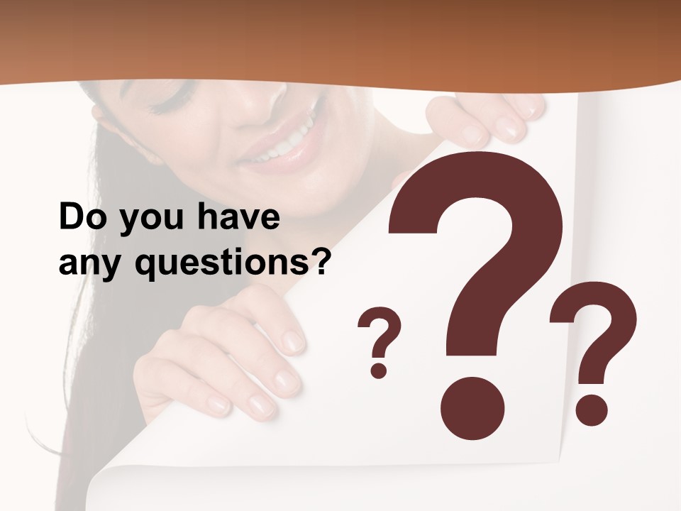 Girl Text White Background PowerPoint Template