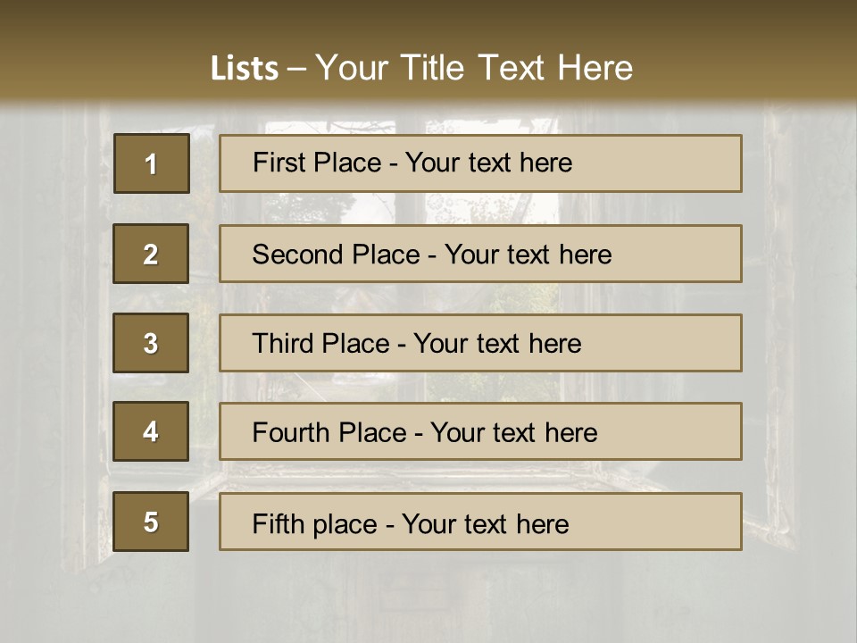 Mystic Over Room PowerPoint Template