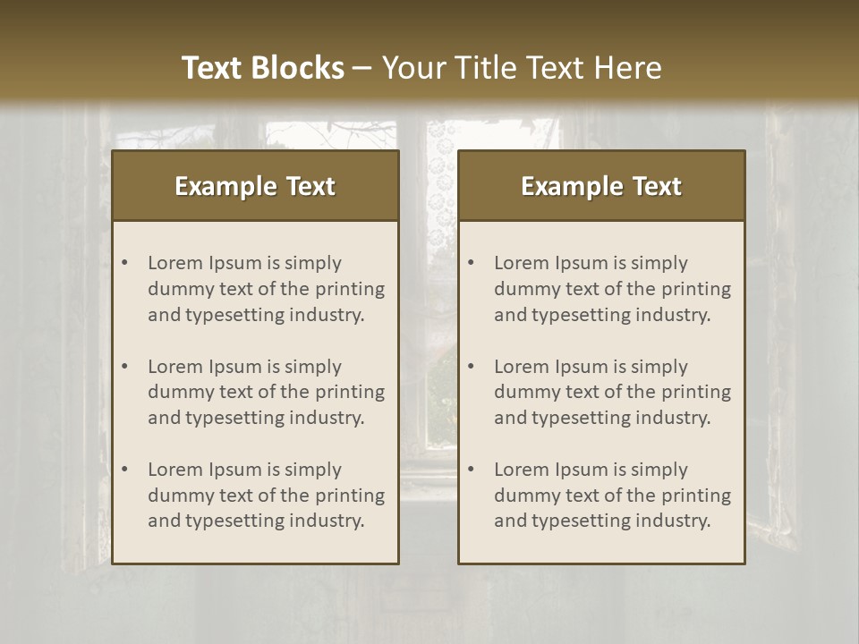 Mystic Over Room PowerPoint Template