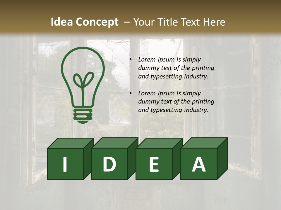 Mystic Over Room PowerPoint Template