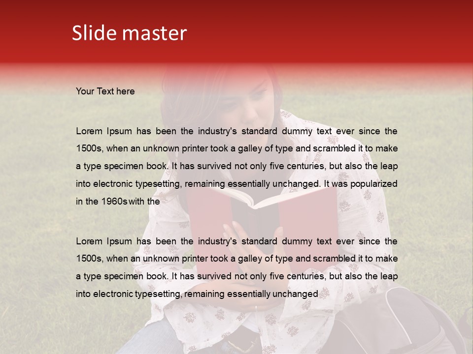 Studying Campus Teenager PowerPoint Template