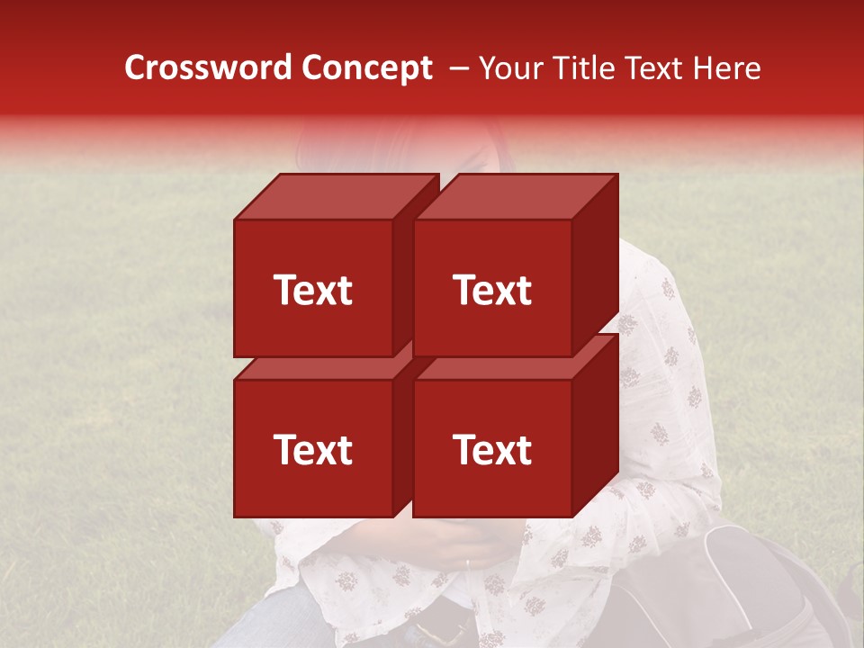 Studying Campus Teenager PowerPoint Template