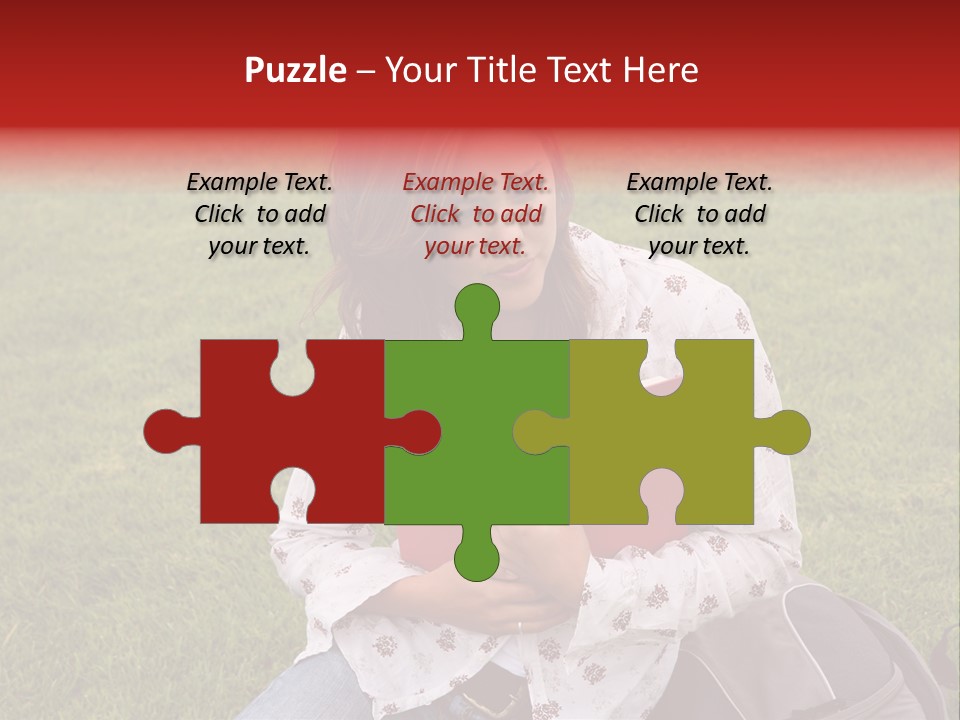 Studying Campus Teenager PowerPoint Template