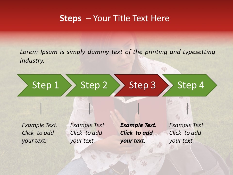 Studying Campus Teenager PowerPoint Template