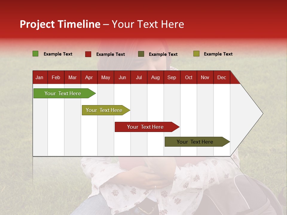 Studying Campus Teenager PowerPoint Template