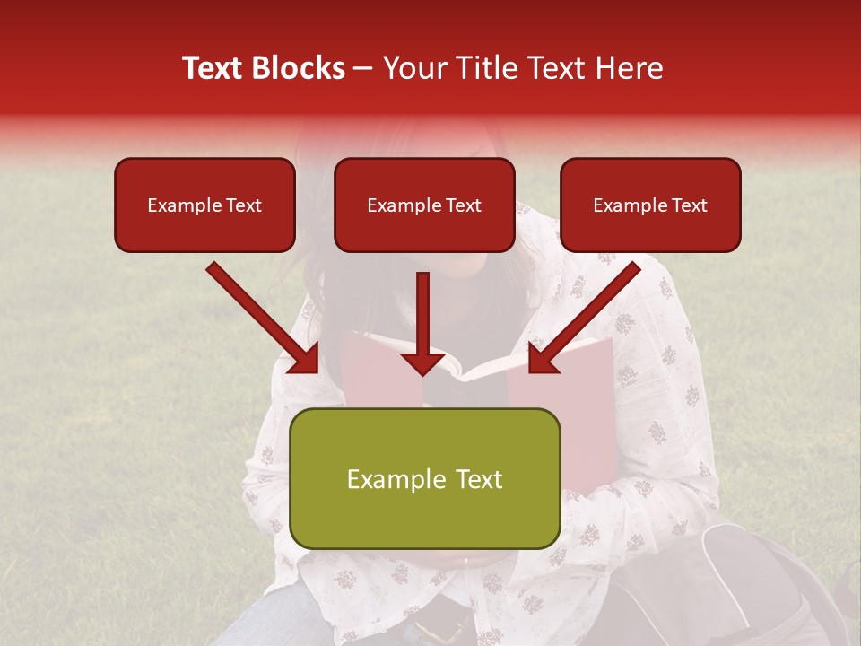 Studying Campus Teenager PowerPoint Template