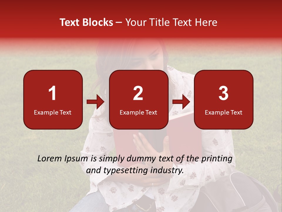 Studying Campus Teenager PowerPoint Template