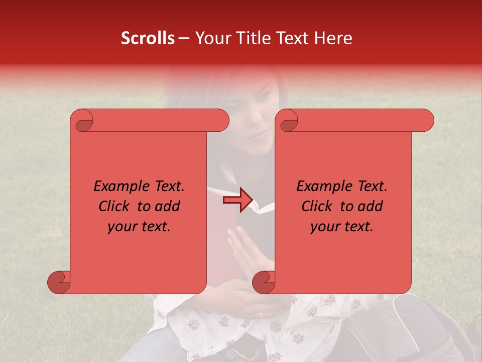 Studying Campus Teenager PowerPoint Template
