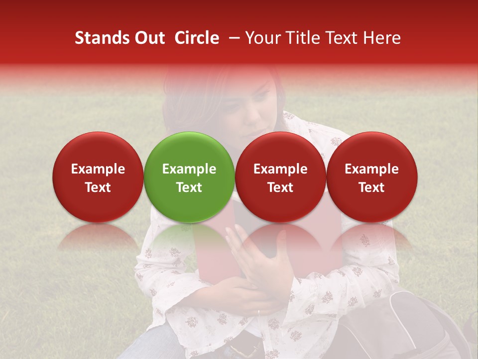 Studying Campus Teenager PowerPoint Template