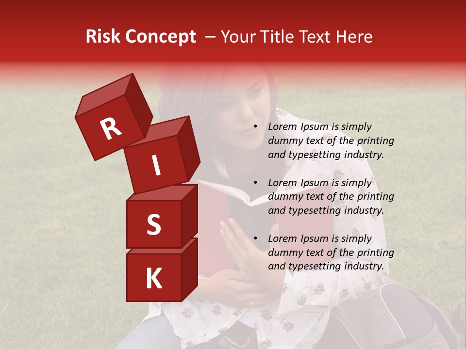 Studying Campus Teenager PowerPoint Template