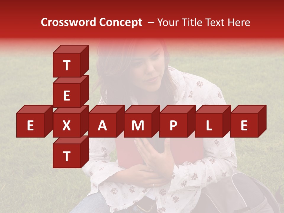 Studying Campus Teenager PowerPoint Template