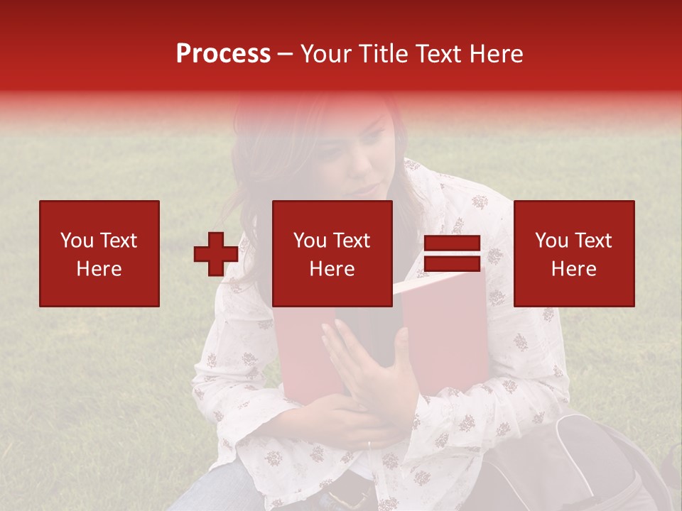 Studying Campus Teenager PowerPoint Template