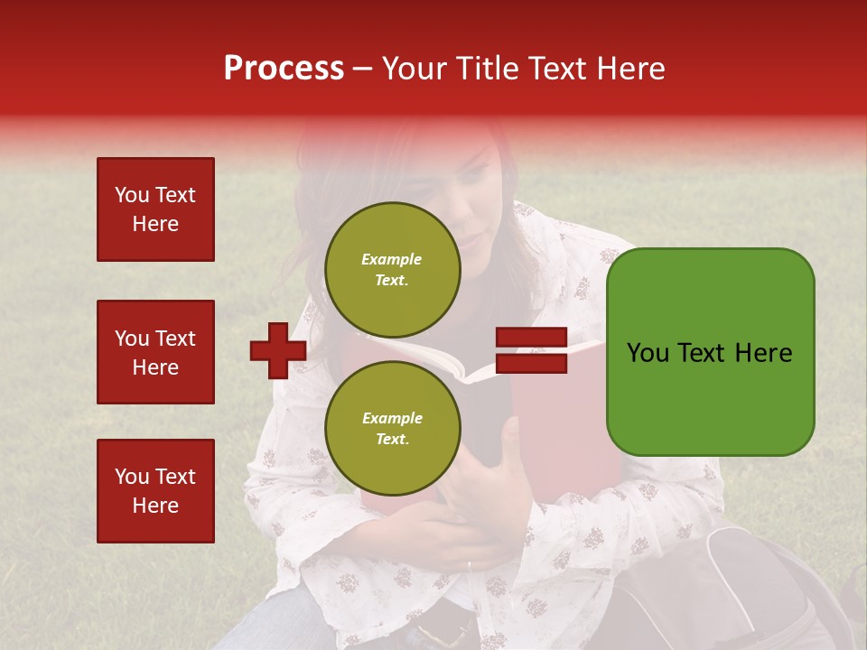 Studying Campus Teenager PowerPoint Template