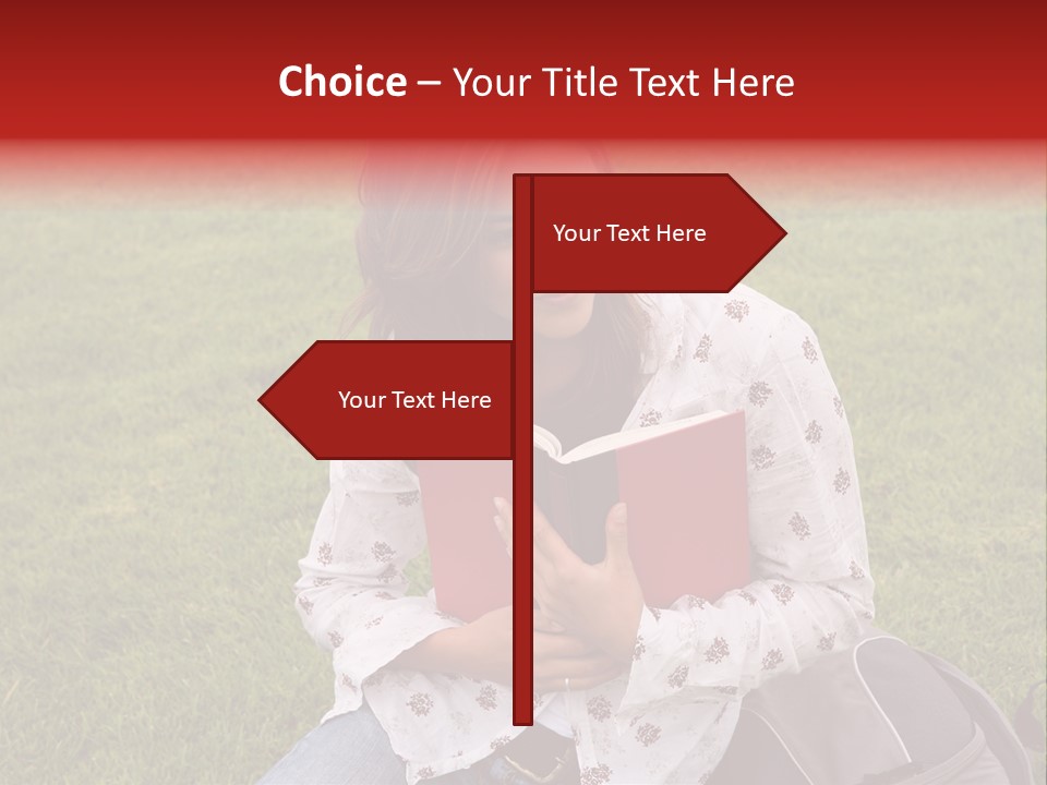 Studying Campus Teenager PowerPoint Template