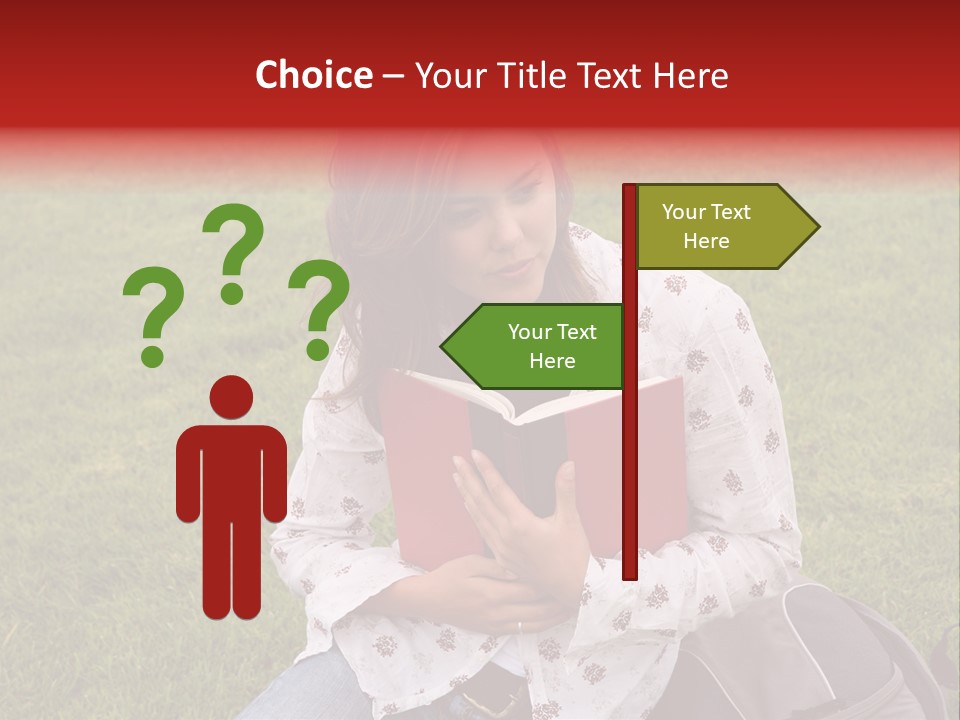 Studying Campus Teenager PowerPoint Template