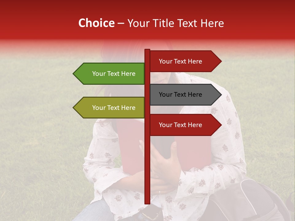 Studying Campus Teenager PowerPoint Template