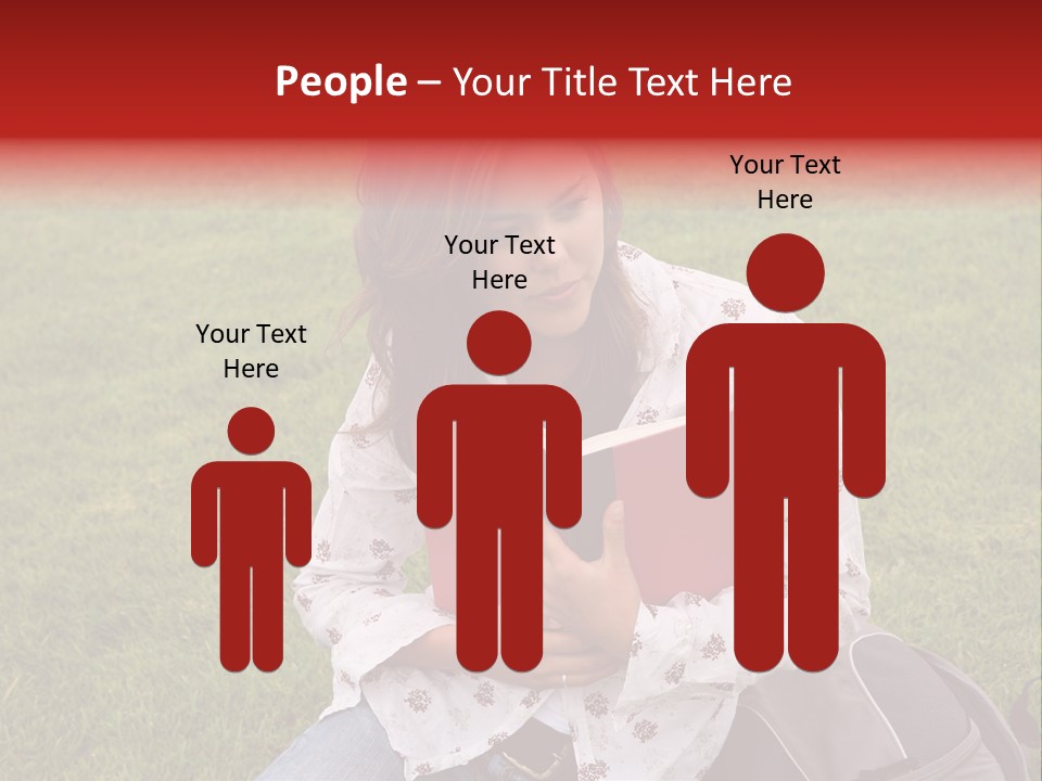 Studying Campus Teenager PowerPoint Template