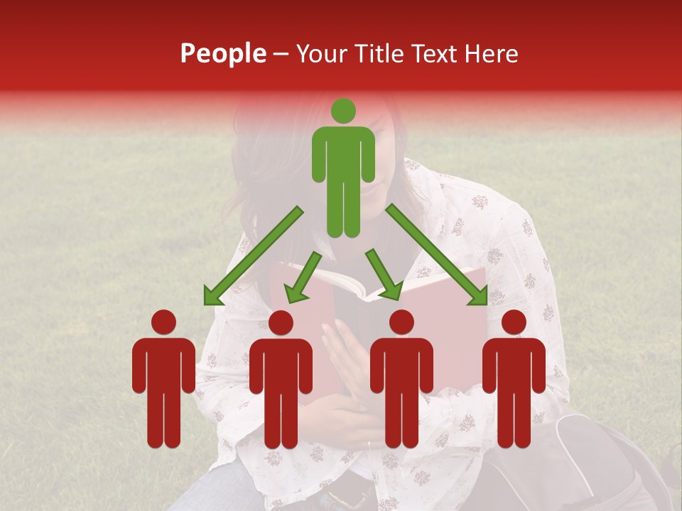 Studying Campus Teenager PowerPoint Template