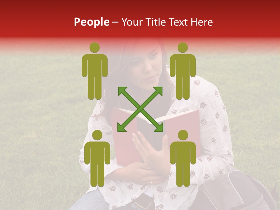 Studying Campus Teenager PowerPoint Template