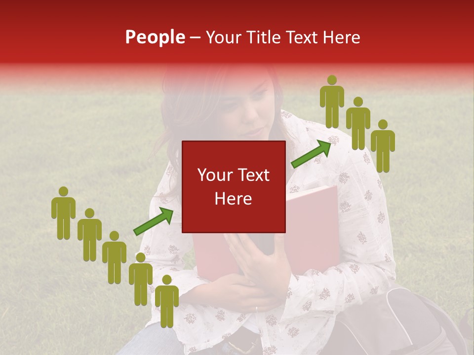 Studying Campus Teenager PowerPoint Template