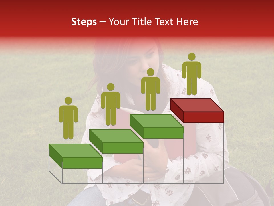 Studying Campus Teenager PowerPoint Template