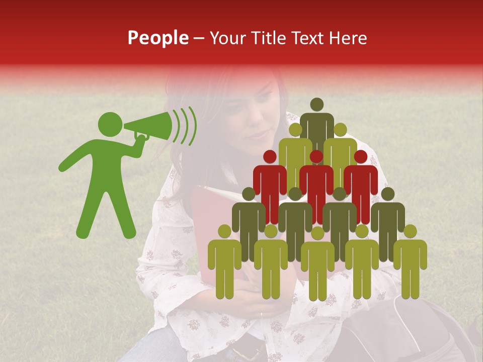 Studying Campus Teenager PowerPoint Template