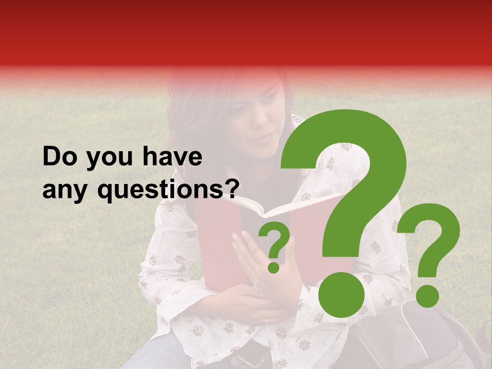 Studying Campus Teenager PowerPoint Template