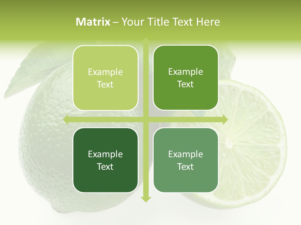 Close Up Lime Health PowerPoint Template