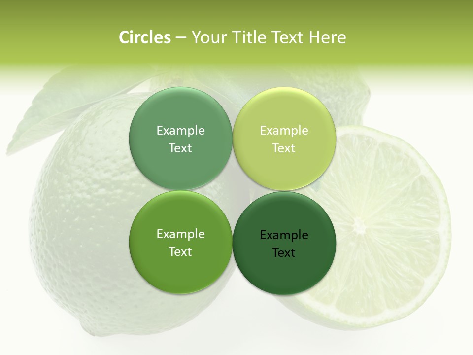 Close Up Lime Health PowerPoint Template