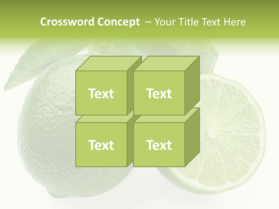 Close Up Lime Health PowerPoint Template