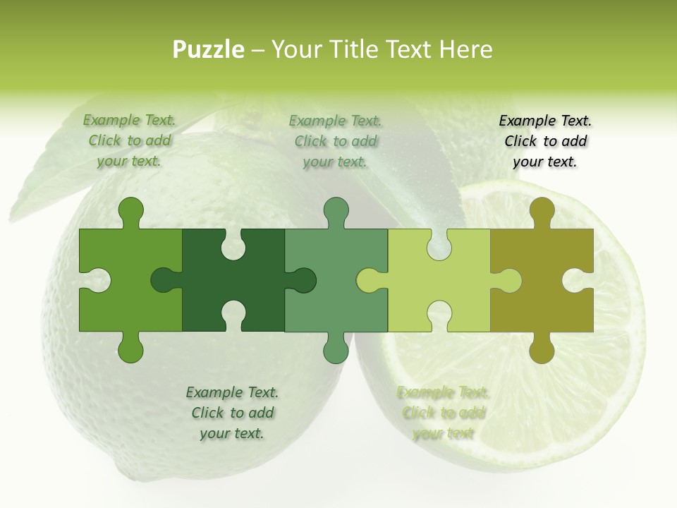 Close Up Lime Health PowerPoint Template
