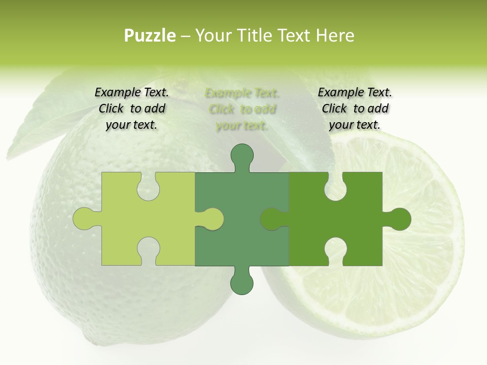 Close Up Lime Health PowerPoint Template