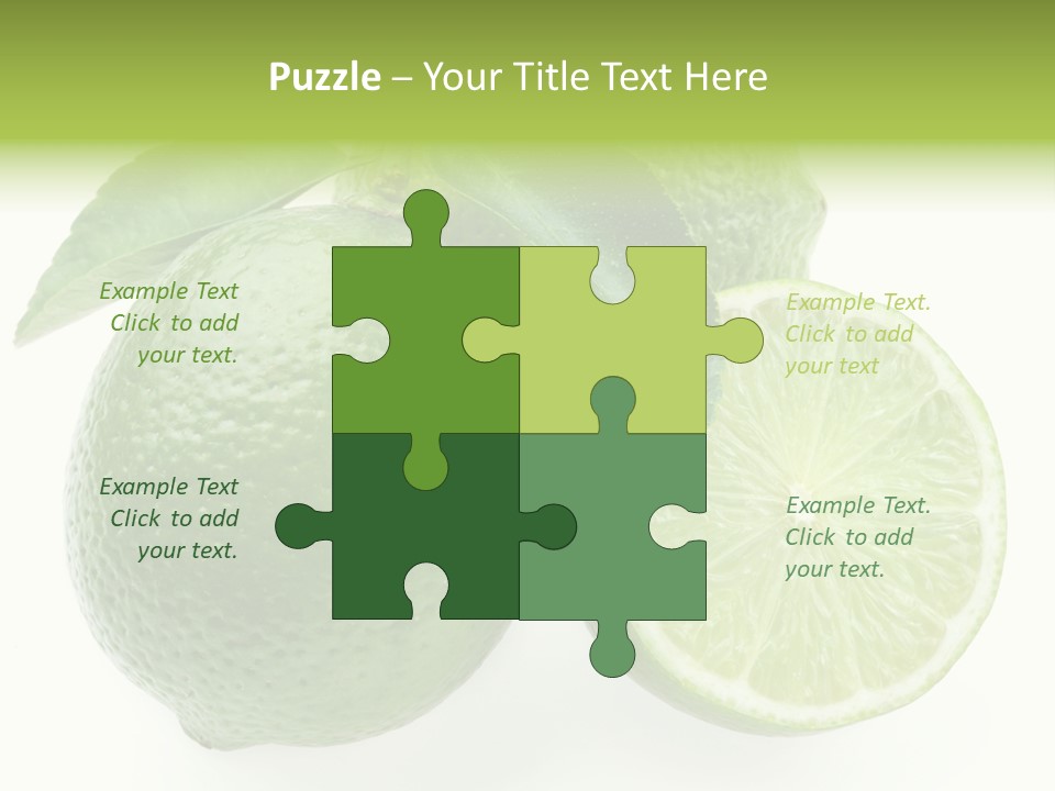 Close Up Lime Health PowerPoint Template