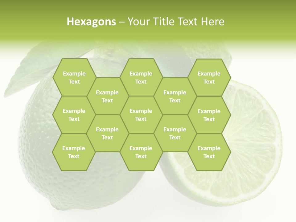 Close Up Lime Health PowerPoint Template