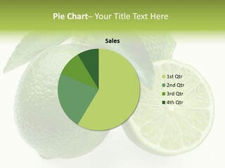 Close Up Lime Health PowerPoint Template