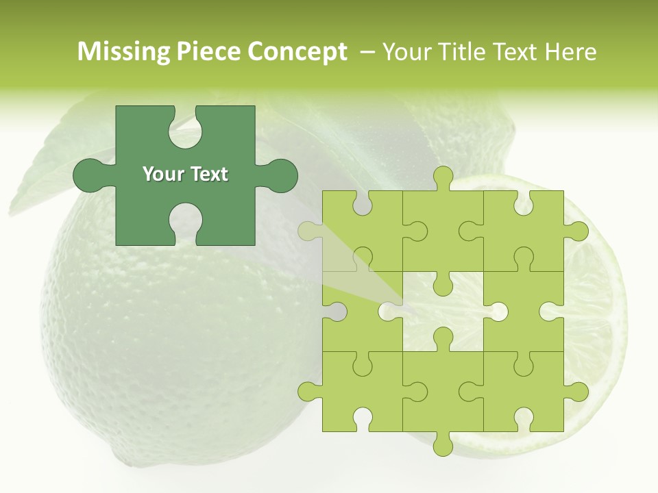 Close Up Lime Health PowerPoint Template