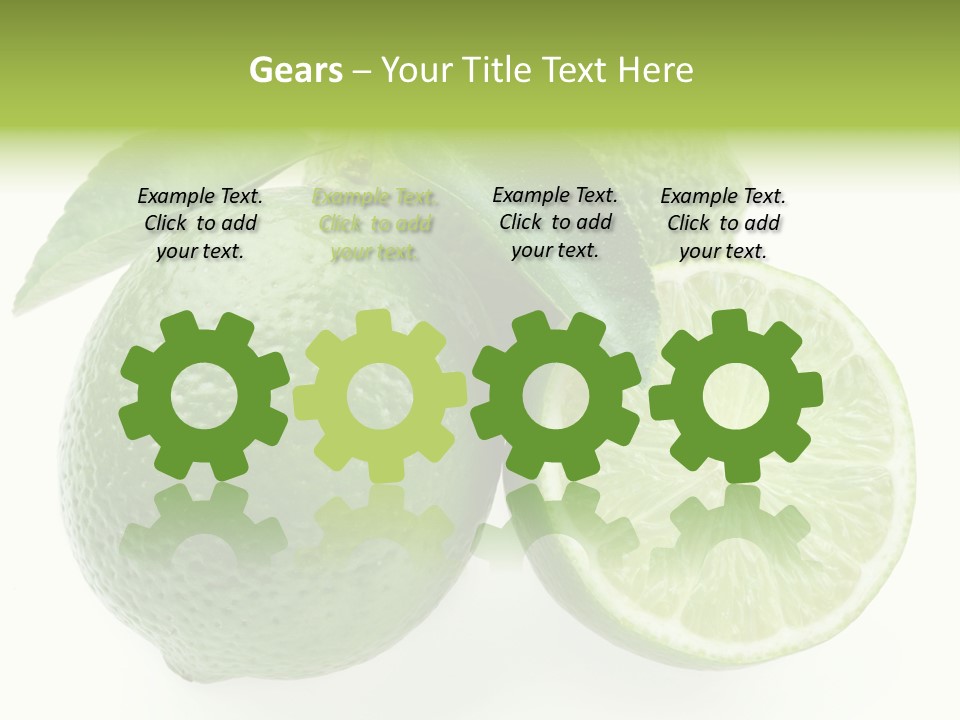 Close Up Lime Health PowerPoint Template