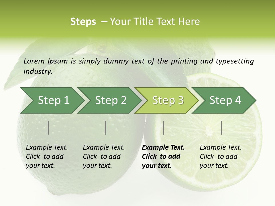 Close Up Lime Health PowerPoint Template