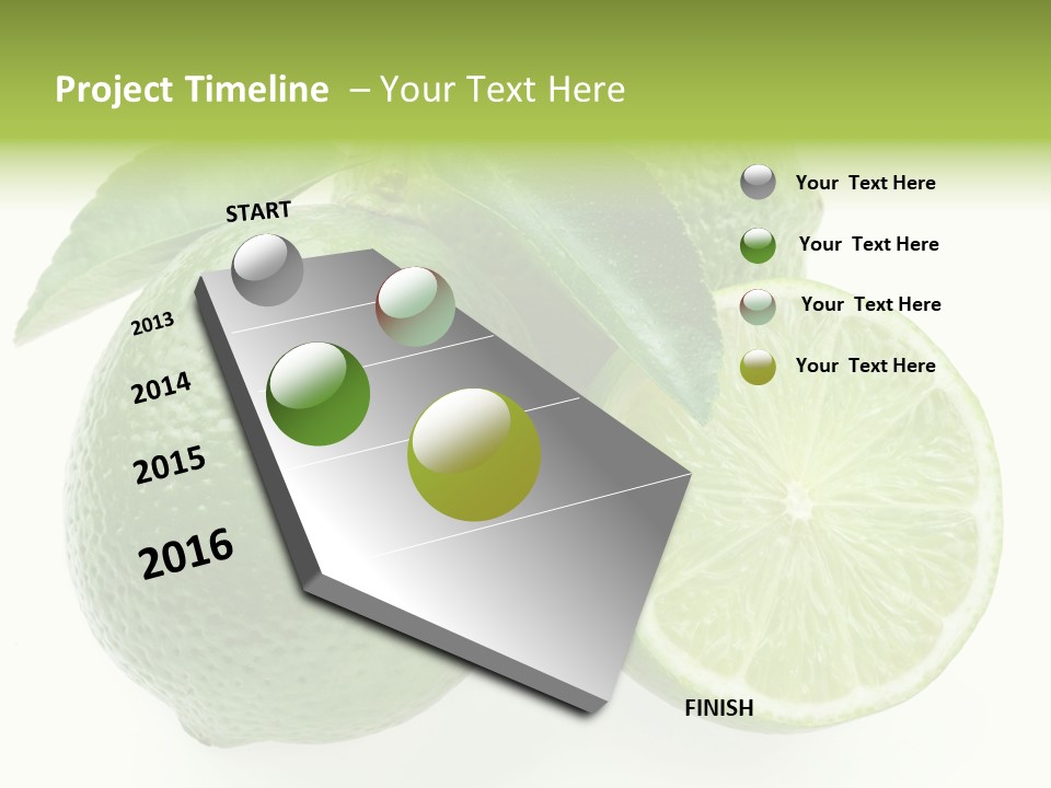Close Up Lime Health PowerPoint Template