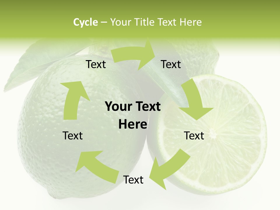 Close Up Lime Health PowerPoint Template