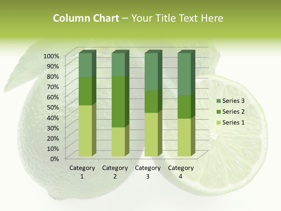 Close Up Lime Health PowerPoint Template