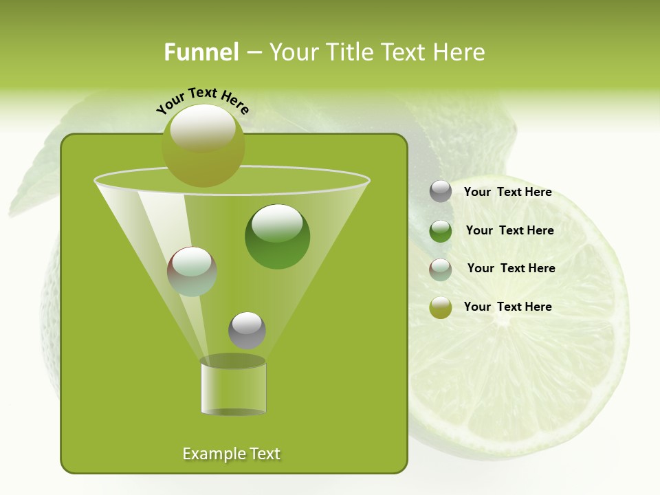 Close Up Lime Health PowerPoint Template