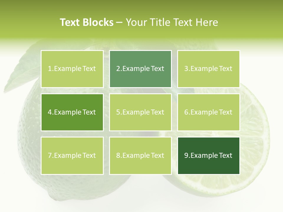 Close Up Lime Health PowerPoint Template