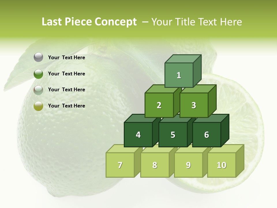 Close Up Lime Health PowerPoint Template