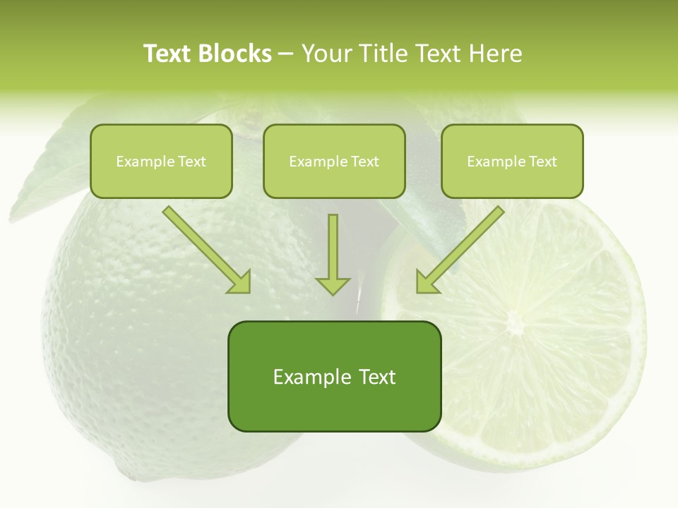 Close Up Lime Health PowerPoint Template