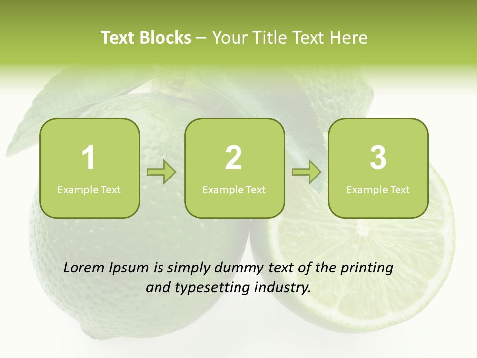 Close Up Lime Health PowerPoint Template