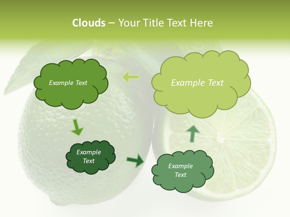 Close Up Lime Health PowerPoint Template